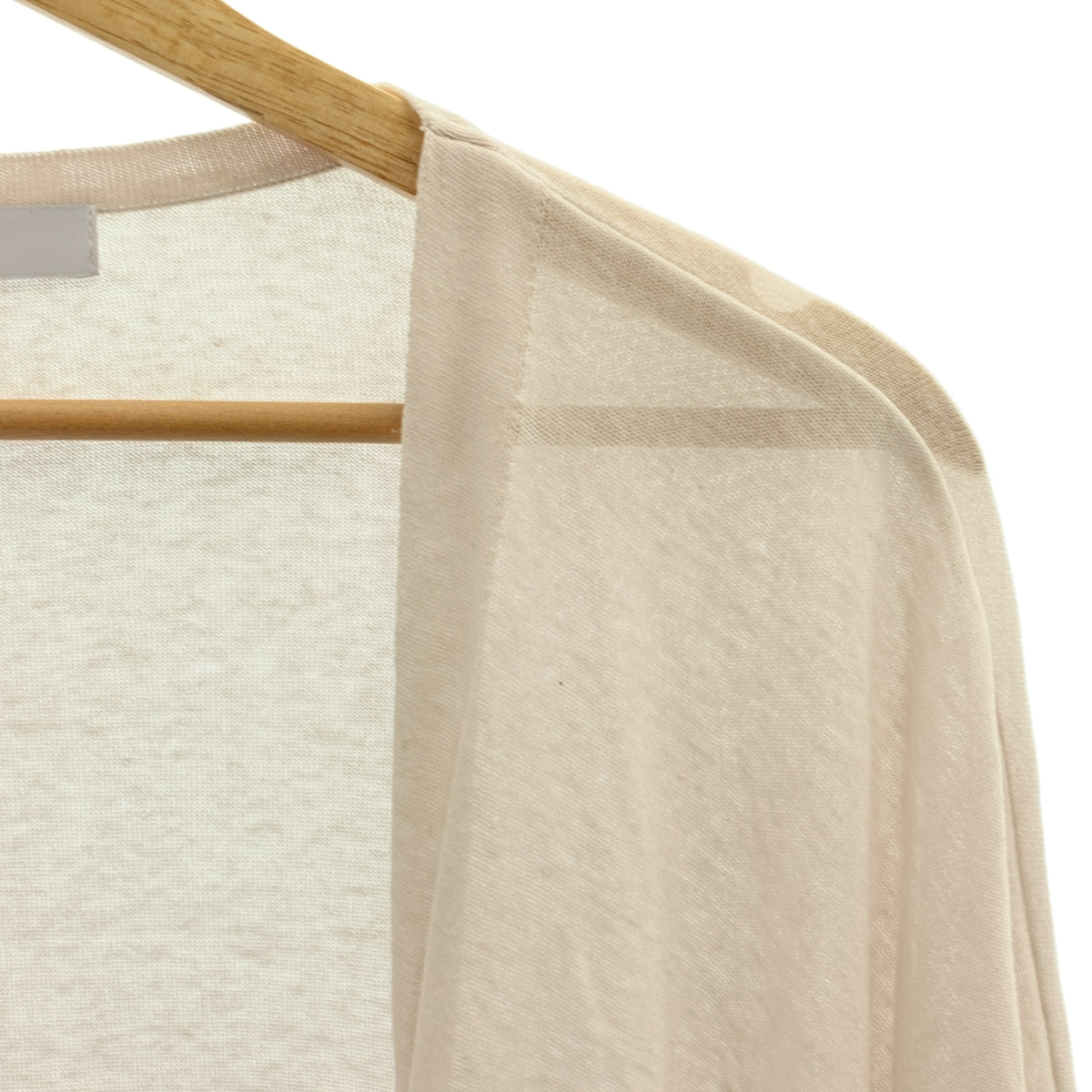 【成色極佳】NOBLE | 2024秋冬系列 | 18G 薄紗開襟衫 | 米色 | 女款