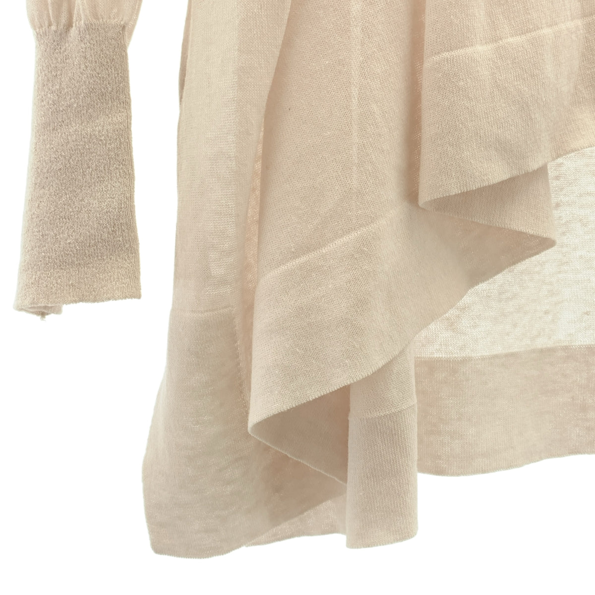 【成色極佳】NOBLE | 2024秋冬系列 | 18G 薄紗開襟衫 | 米色 | 女款