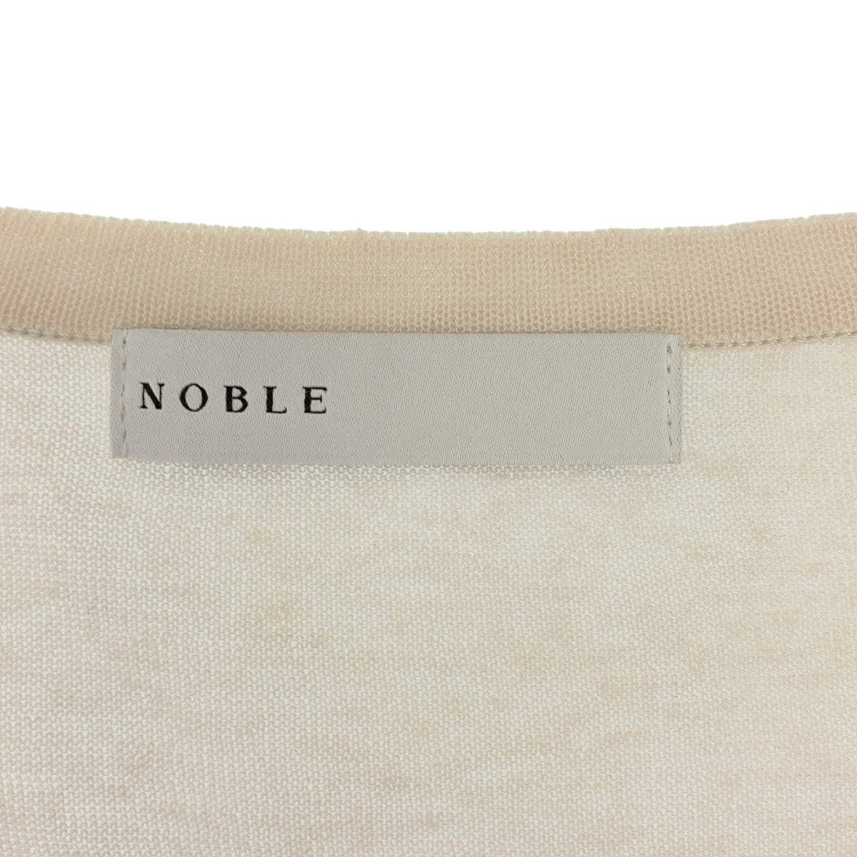 【成色極佳】NOBLE | 2024秋冬系列 | 18G 薄紗開襟衫 | 米色 | 女款