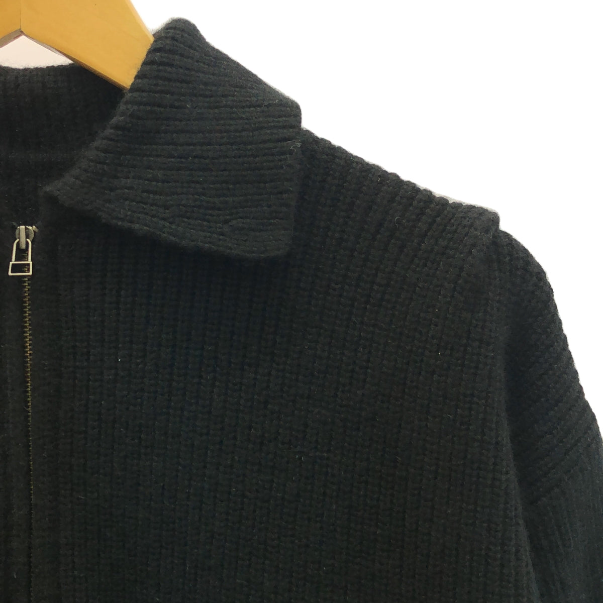 CITYSHOP / シティショップ | 2024AW | ZIP UP KNIT DRESS / ハーフジップ ニット ワンピース | 38 | ブラック | レディース
