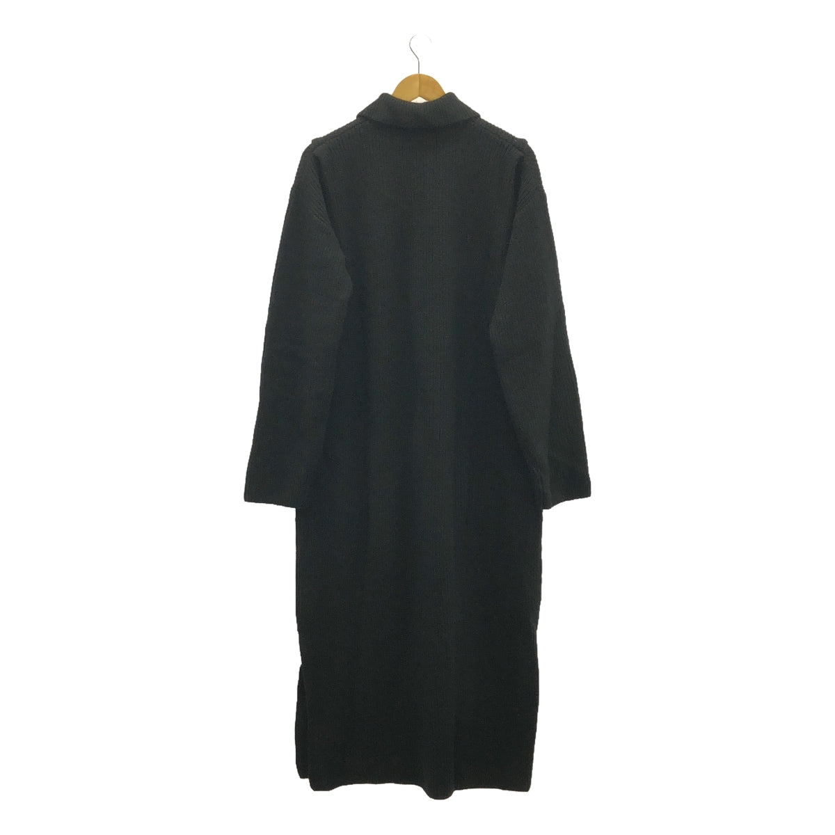 CITYSHOP / シティショップ | 2024AW | ZIP UP KNIT DRESS / ハーフジップ ニット ワンピース | 38 | ブラック | レディース