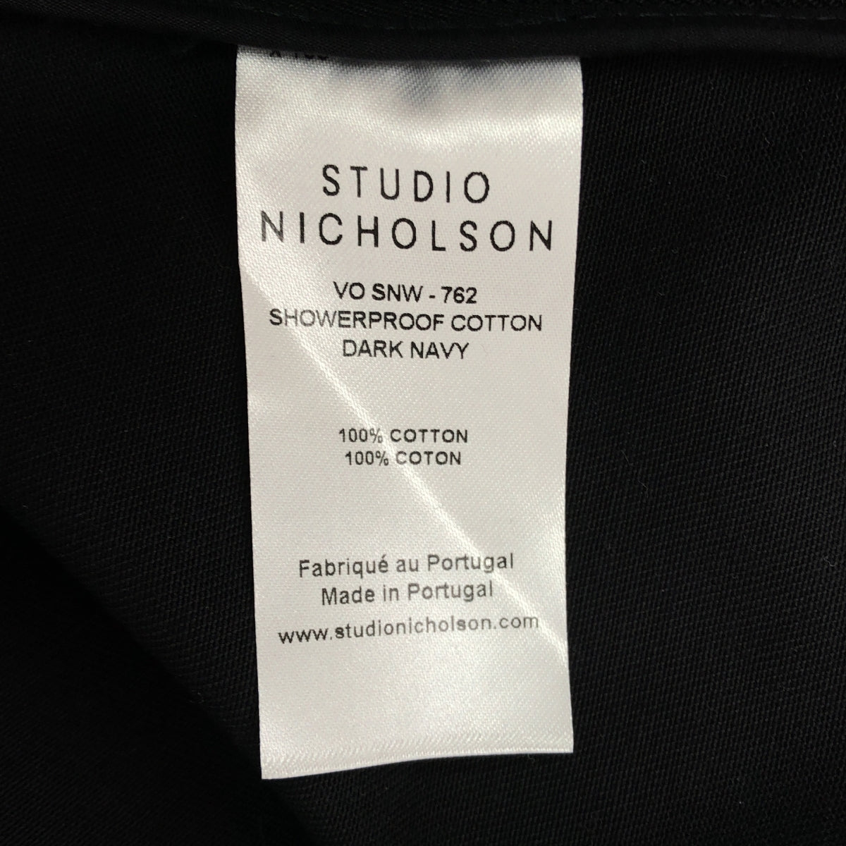 【美品】  Studio Nicholson / スタジオニコルソン | SHOWERPRO OF COTTON UTILITY MAC コート | 0 | ネイビー | レディース