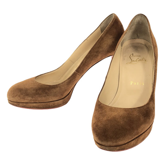 Christian Louboutin | NEW SIMPLE PUMP 100 Suede Leather Heel Pumps | 37 | Brown | Women's