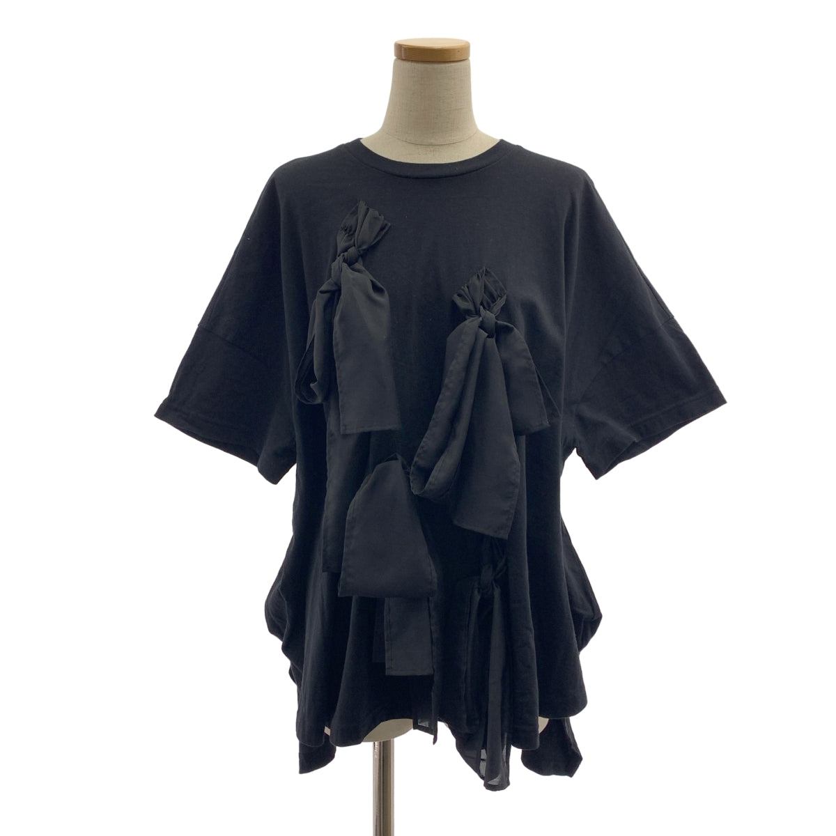 ENFOLD / エンフォルド | ソフト天竺 リボンモチーフTシャツ | 38 | レディース