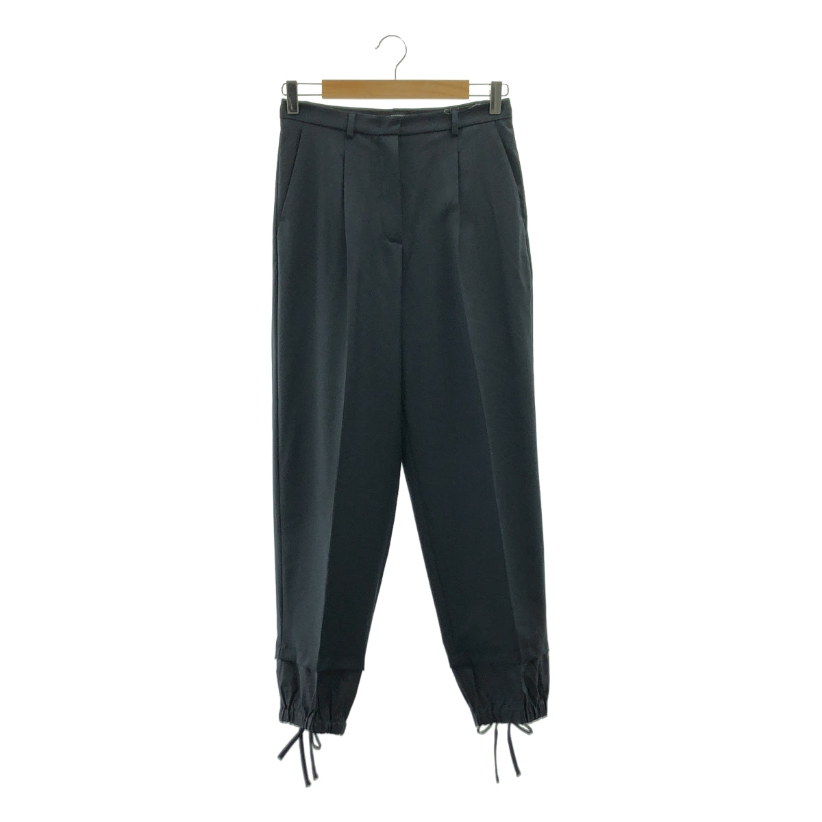 WEEKEND MAX MARA / ウィークエンドマックスマーラ | ウール タック 裾ギャザー テーパード パンツ | 36 | レディース