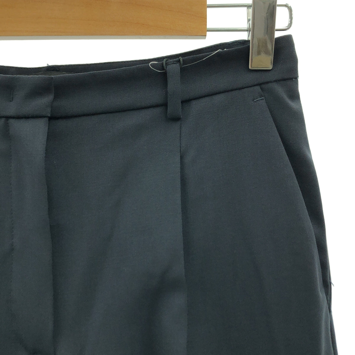 WEEKEND MAX MARA / ウィークエンドマックスマーラ | ウール タック 裾ギャザー テーパード パンツ | 36 | レディース