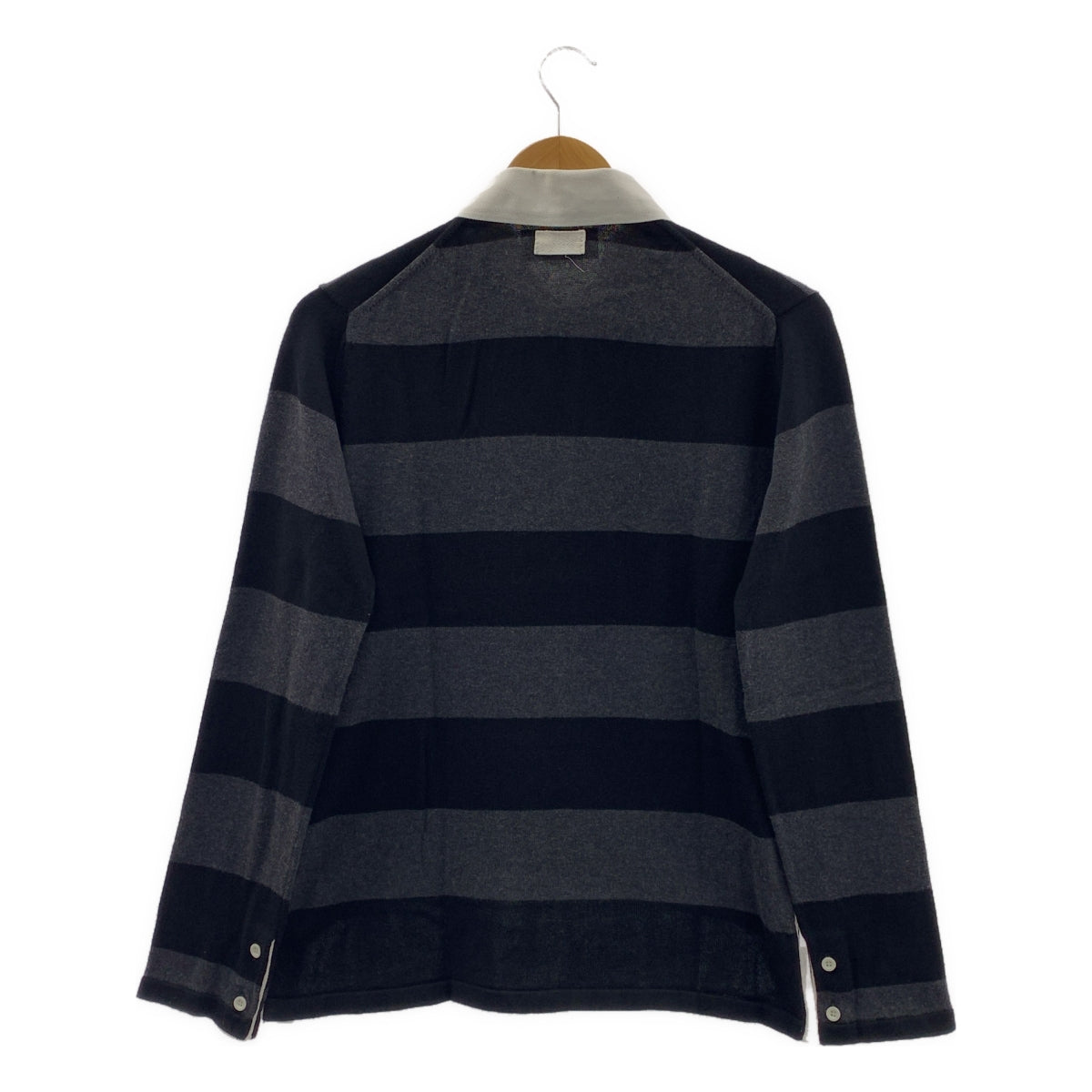 THOM BROWNE | 邊框套頭橄欖球衫 | 0 碼 | 灰/黑 | 男款