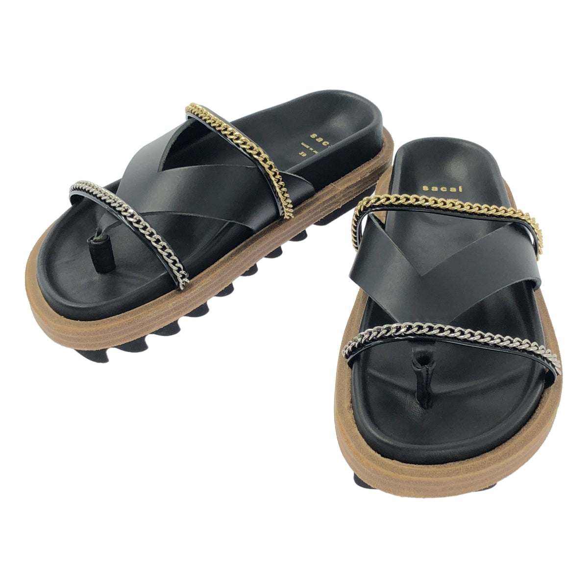 sacai / サカイ | Wedge Thong Sandals トング サンダル | 39 |