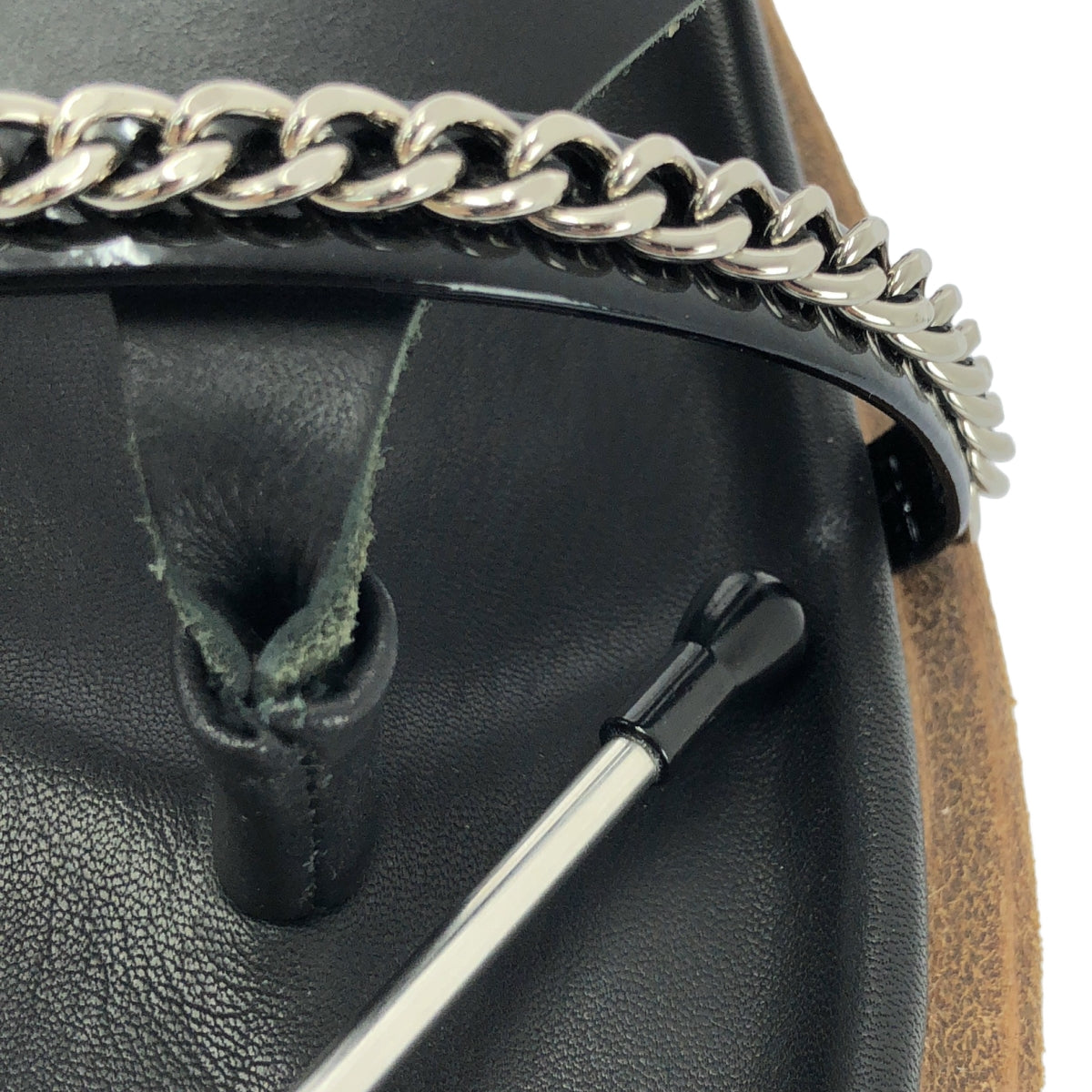 [狀況極佳] sacai 坡跟人字拖涼鞋 | 尺寸 39 | 黑色 | 女款