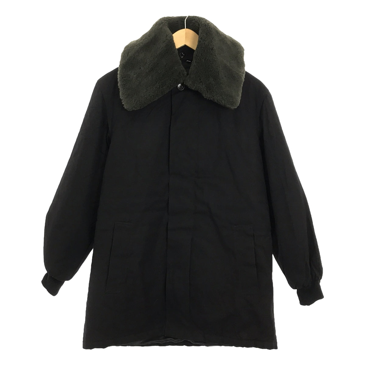 VINTAGE / ヴィンテージ古着 | 80s～90s ロシア軍 ソ連軍 襟ボア 袖リブ デッキジャケット | 44 | ブラック | メンズ