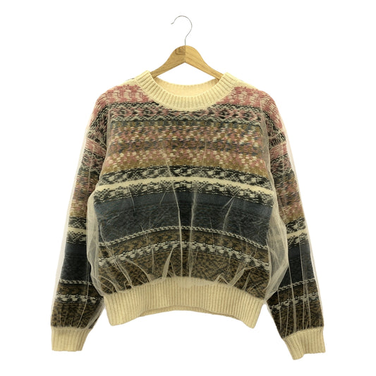 Chika Kisada | TULLE KNIT PULL OVER | 1 | Multicolor | Women's