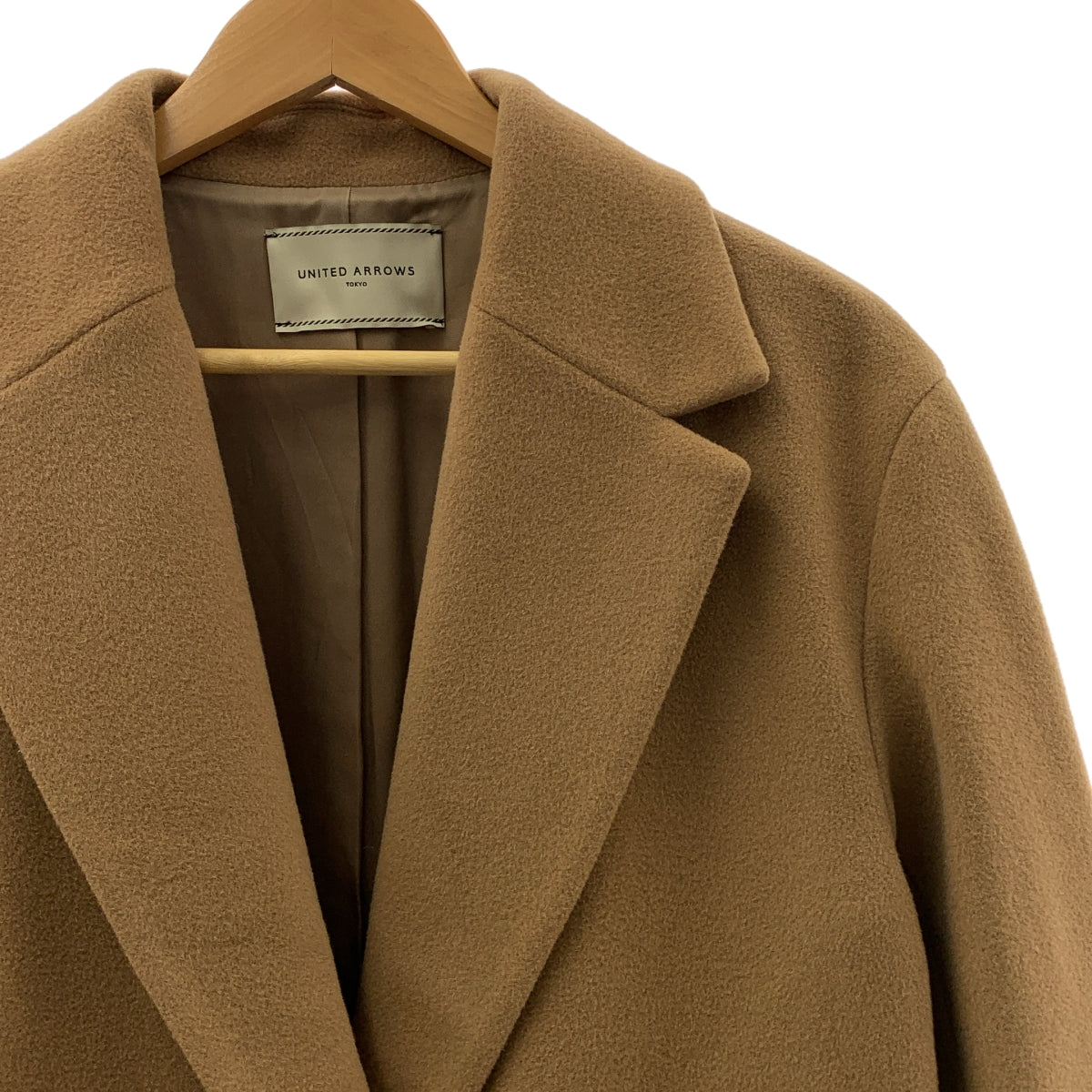 UNITED ARROWS | 羊毛與羊絨混紡切斯特大衣 | 尺寸 36 | 女款