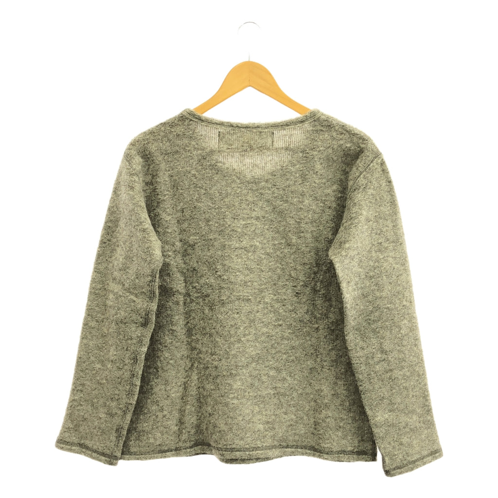 my beautiful landlet / マイビューティフルランドレット | モヘヤ混 クルーネック ニット プルオーバー ユニセックス | 1 | グレージュ | レディース