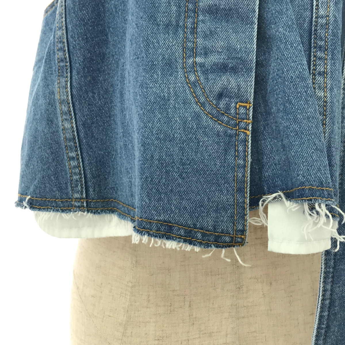 Maison Special / メゾンスペシャル | Multi Denim Wrap Belt マルチデニムラップベルト ビスチェ | F | インディゴ | レディース