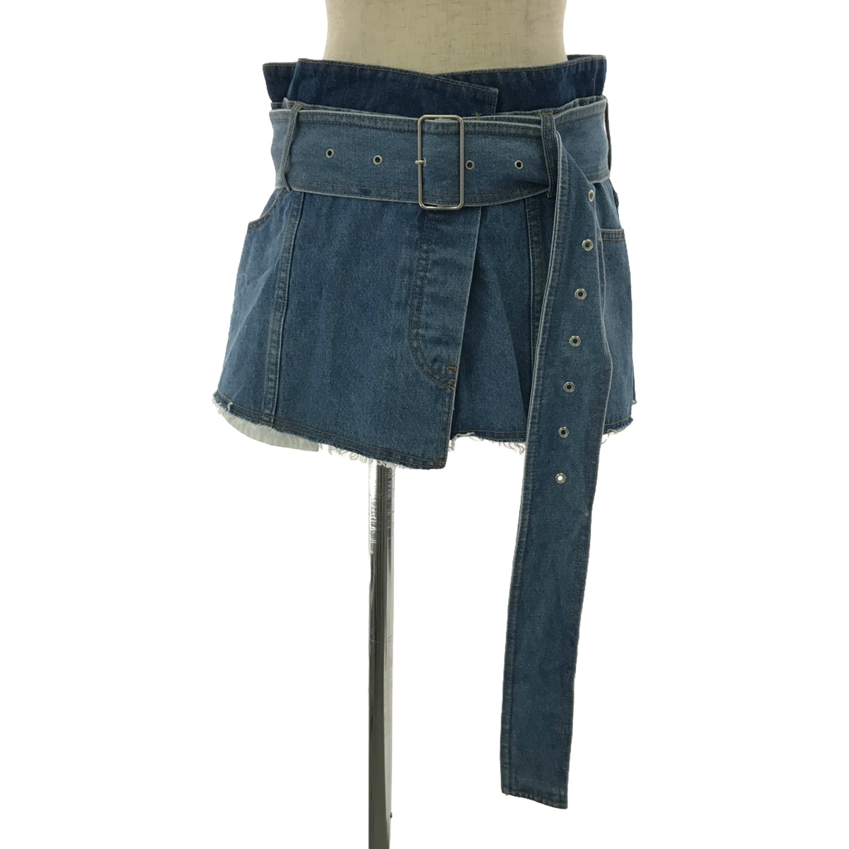 Maison Special / メゾンスペシャル | Multi Denim Wrap Belt マルチデニムラップベルト ビスチェ | F | インディゴ | レディース