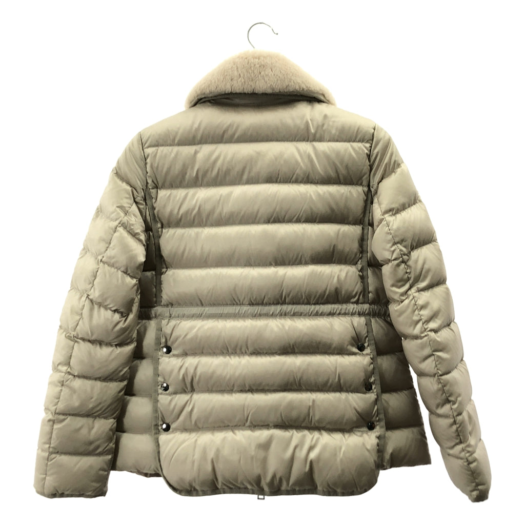 MONCLER / モンクレール | ABELIA アベリア ムートンファー付き ダウンジャケット | 1 | ライトベージュ | レディース