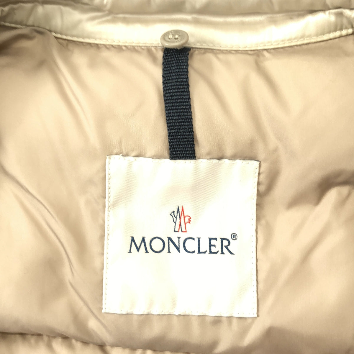 MONCLER / モンクレール | ABELIA アベリア ムートンファー付き ダウンジャケット | 1 | ライトベージュ | レディース