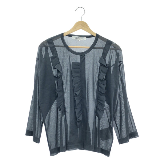 COMME des GARCONS COMME des GARCONS / コムコム | 2019AW | シアー フリル カットソー | M | レディース