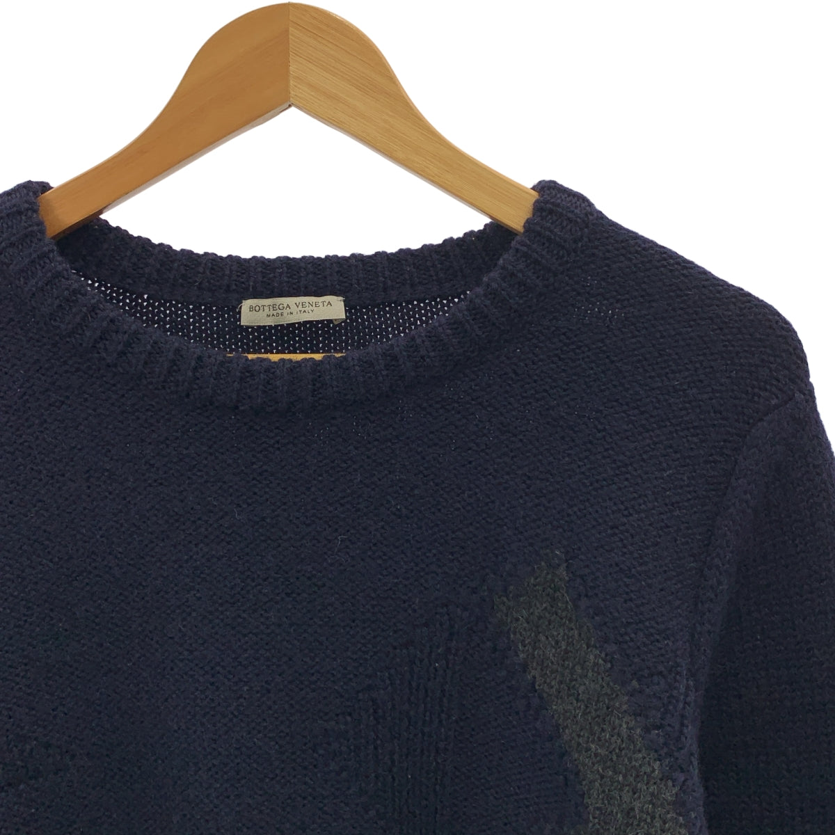 BOTTEGA VENETA / 보테가 베네타 | 울 바이 컬러 크루 넥 니트 | 46 | 남성