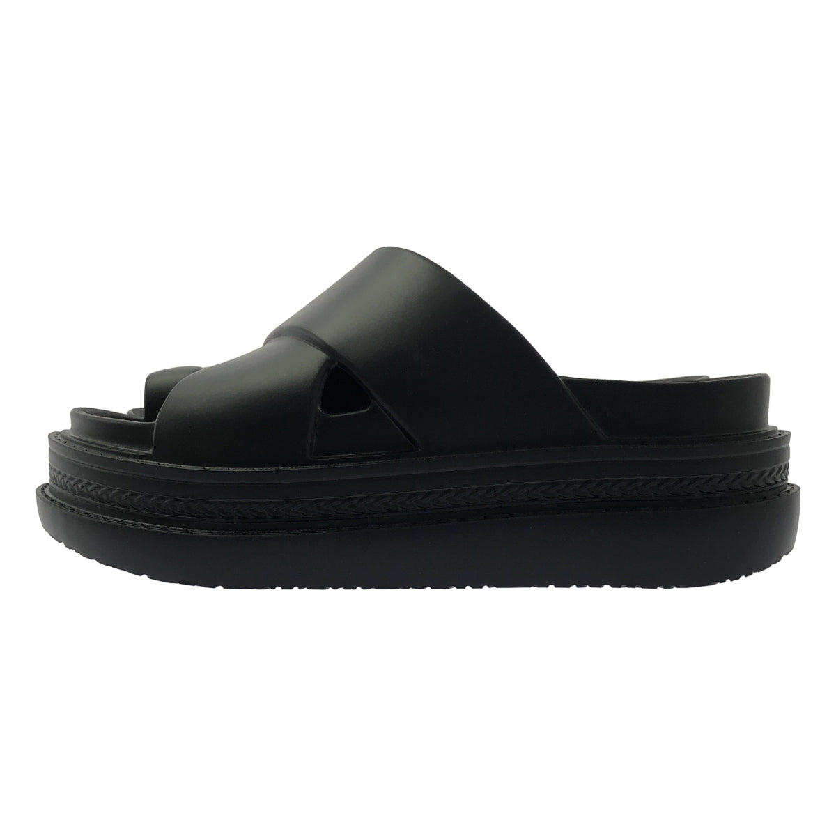 sacai / 사카이 | 2025SS | Foam Multiple Sole Sandals / 가죽 플랫폼 샌들 | 41 |