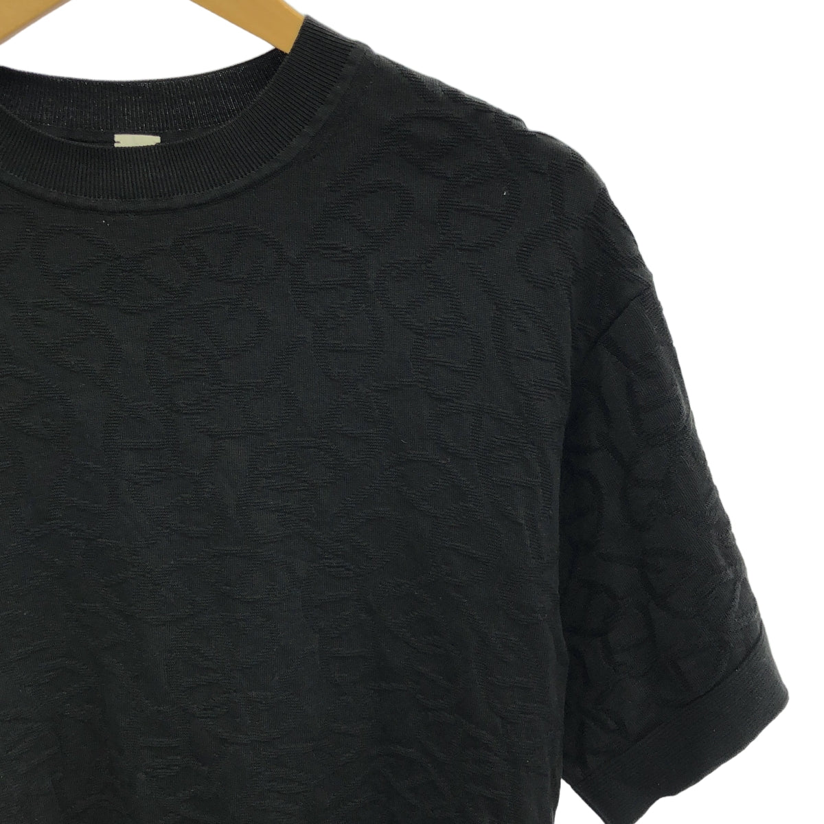 HERMES/愛馬仕| Naoussa Chaine d'Ancre 全身印花針織衫 | 38 |黑色 |女性的