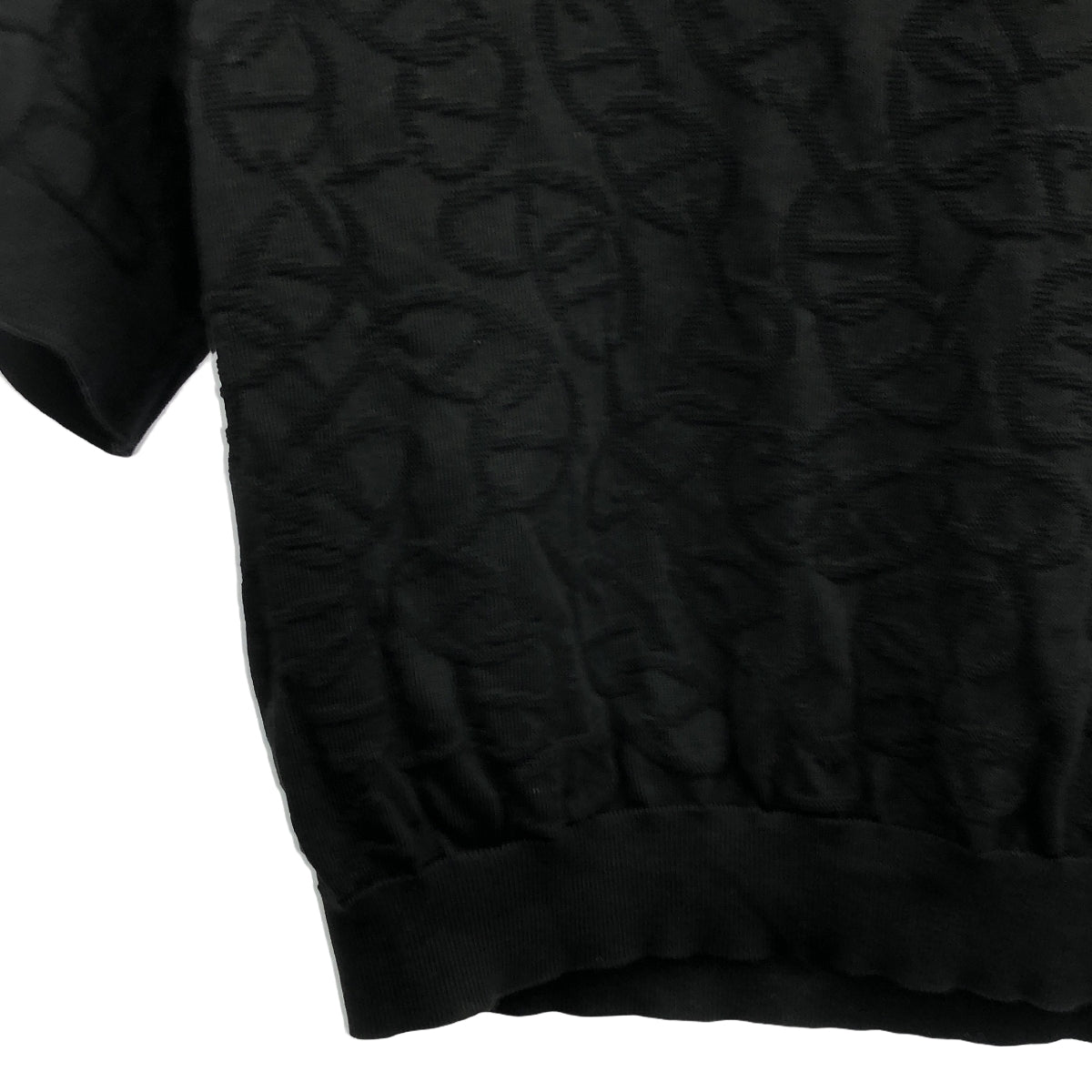 HERMES/愛馬仕| Naoussa Chaine d'Ancre 全身印花針織衫 | 38 |黑色 |女性的