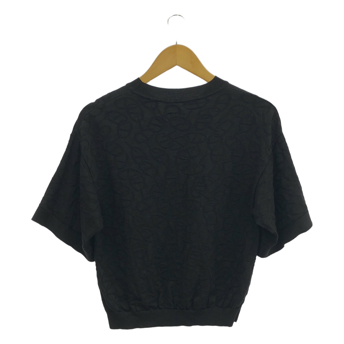 HERMES/愛馬仕| Naoussa Chaine d'Ancre 全身印花針織衫 | 38 |黑色 |女性的