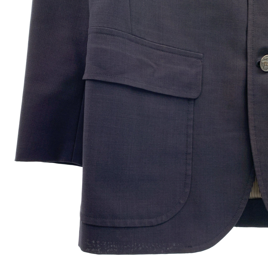 BROOKS BROTHERS / ブルックスブラザーズ | 1818 Cambridge ケンブリッジ ウール モヘア混 ストレッチ メタルボタン 3B テーラードジャケット | 36 | メンズ