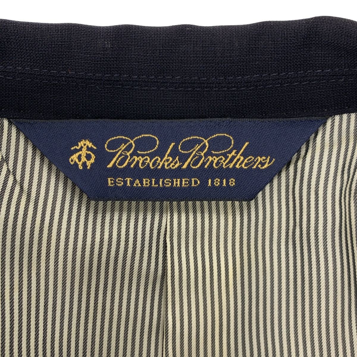 BROOKS BROTHERS / ブルックスブラザーズ | 1818 Cambridge ケンブリッジ ウール モヘア混 ストレッチ メタルボタン 3B テーラードジャケット | 36 | ネイビー | メンズ