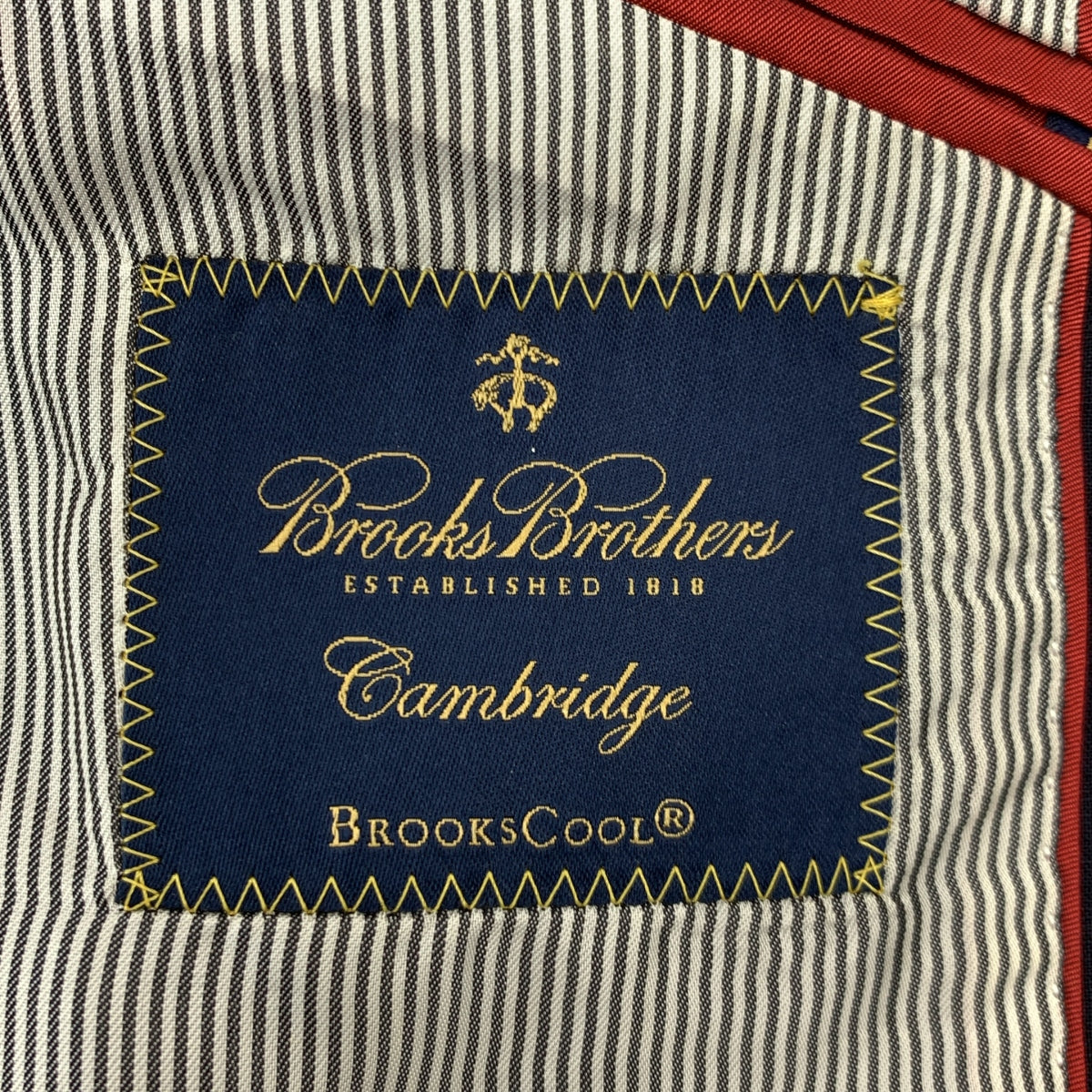 BROOKS BROTHERS / ブルックスブラザーズ | 1818 Cambridge ケンブリッジ ウール モヘア混 ストレッチ メタルボタン 3B テーラードジャケット | 36 | ネイビー | メンズ