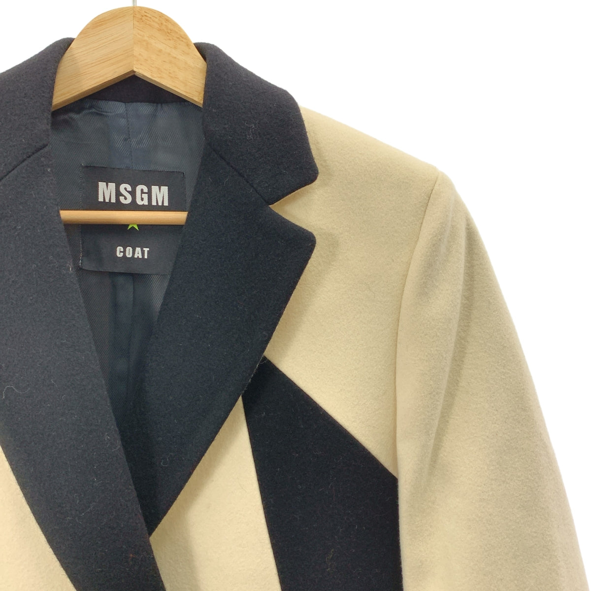 MSGM | 羊毛星星印花切斯特菲爾德大衣 | 尺寸 40 | 女款