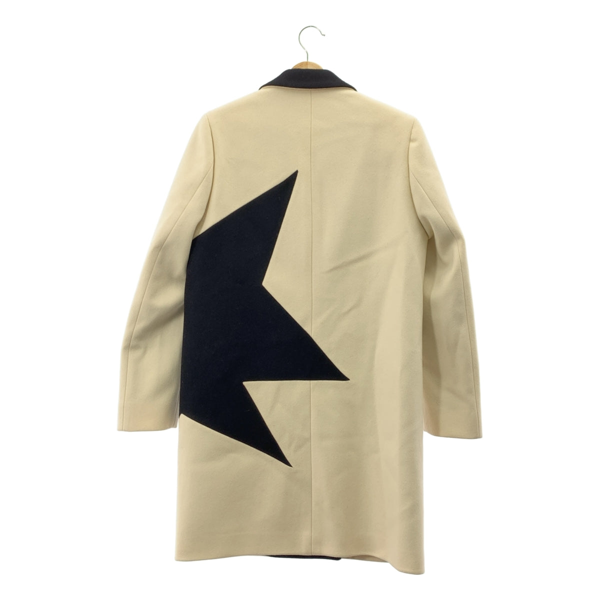 MSGM / エムエスジーエム | ウール スター切替 チェスターコート | 40 | レディース