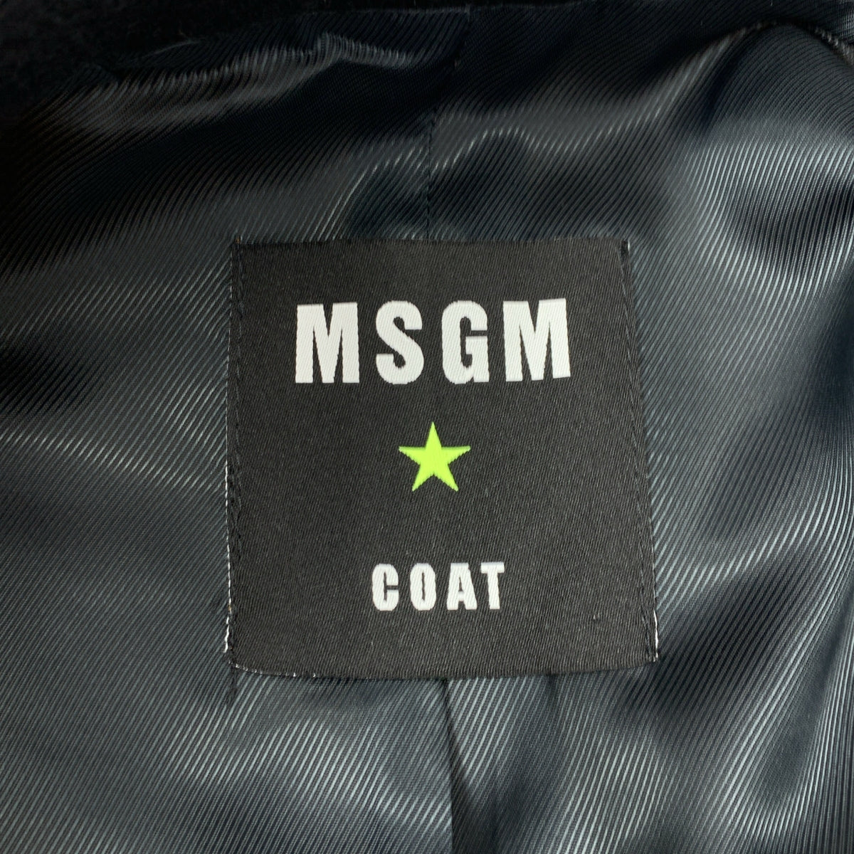 MSGM | 羊毛星星印花切斯特菲爾德大衣 | 尺寸 40 | 女款