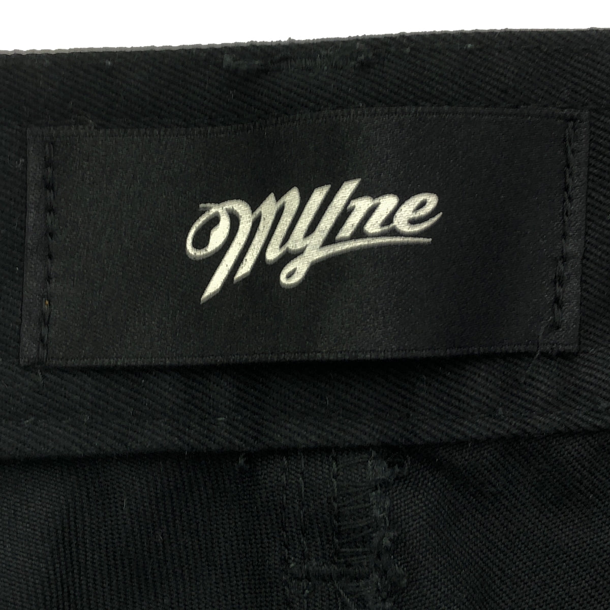 MYne / マイン | メッシュ切替 裾ドローストリング カーゴパンツ | S | ブラック | メンズ