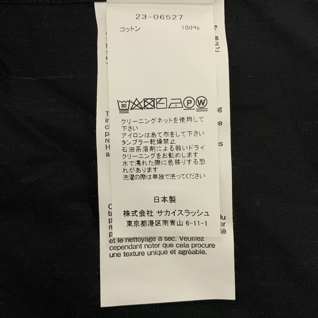 sacai | THOMAS MASON / 棉府綢襯衫 棉質領帶襯衫 | 尺寸 1 | 女款