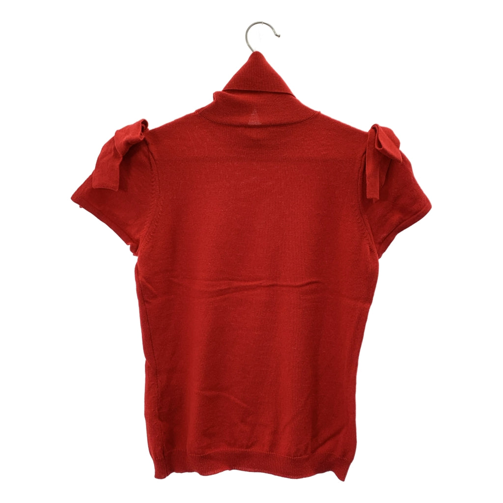 RED VALENTINO / 레드 발렌티노 | 터틀넥 쇼트 슬리브 니트 | 40 |