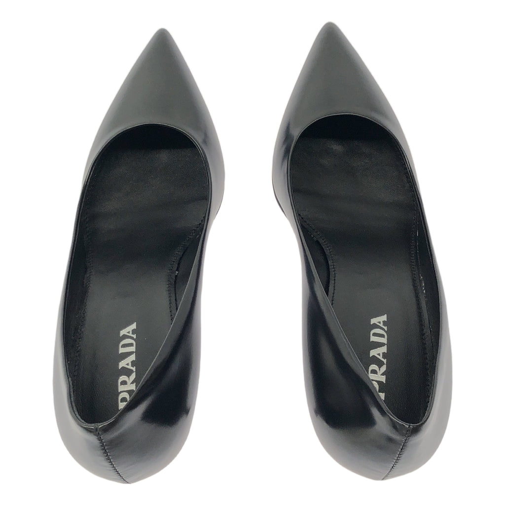 [狀況良好] PRADA | 尖頭高跟鞋 | 37 1/2 | 黑色 | 女款