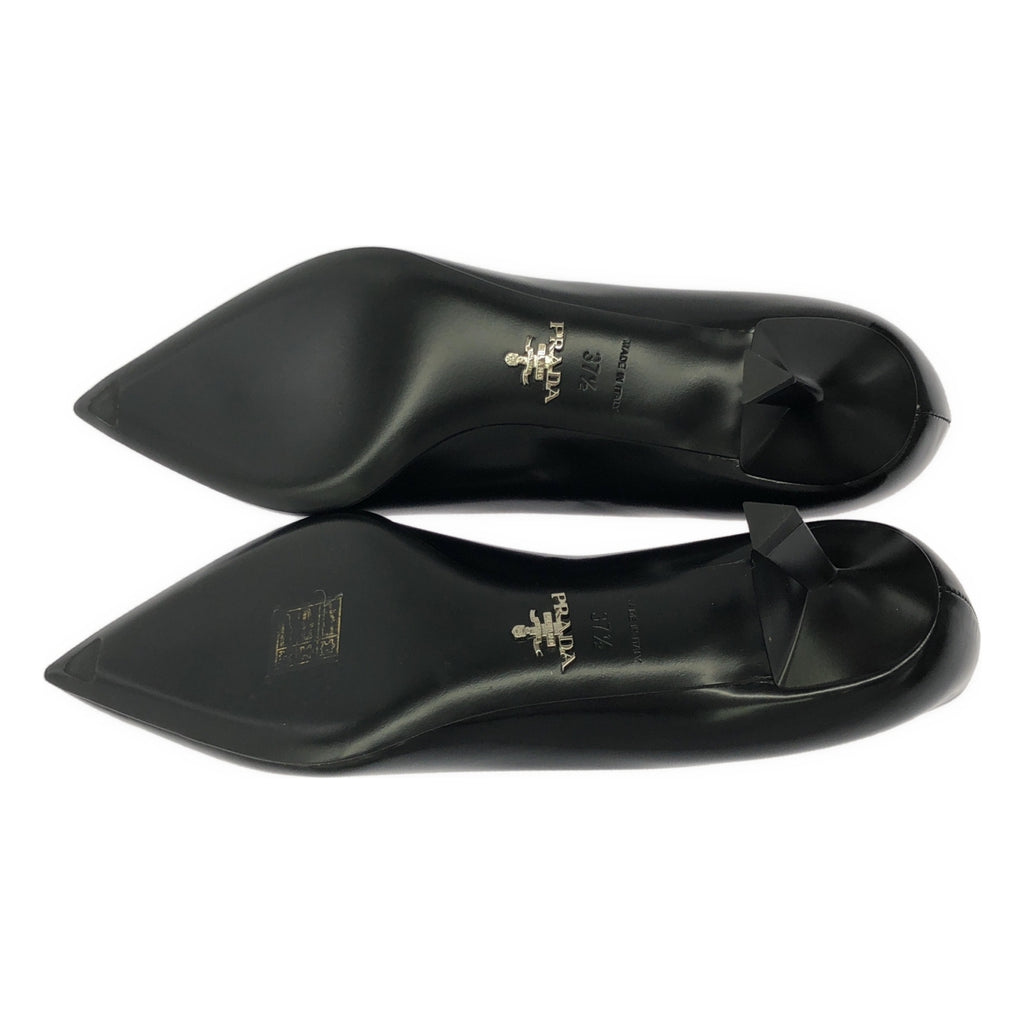 [狀況良好] PRADA | 尖頭高跟鞋 | 37 1/2 | 黑色 | 女款