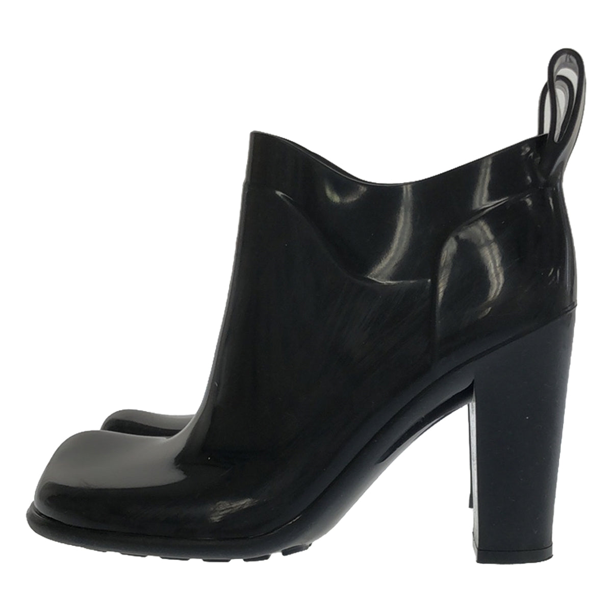 BOTTEGA VENETA / 보테가 베네타 | 스퀘어 투 러버 힐 쇼트 부츠 | 35 | 블랙 | 여성