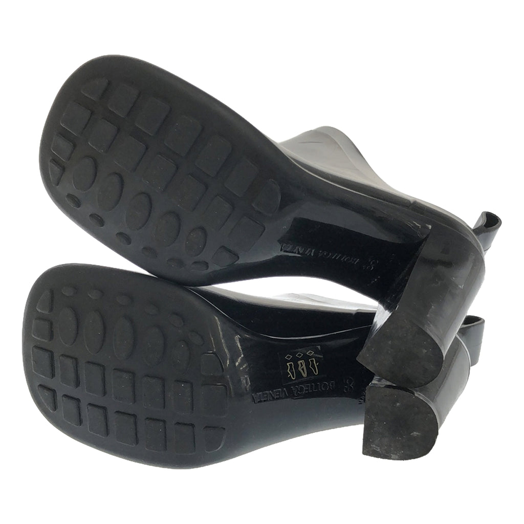 BOTTEGA VENETA / Bottega Veneta | BOTTEGA VENETA方頭橡膠鞋跟短靴 | 35 |黑色 |女性的