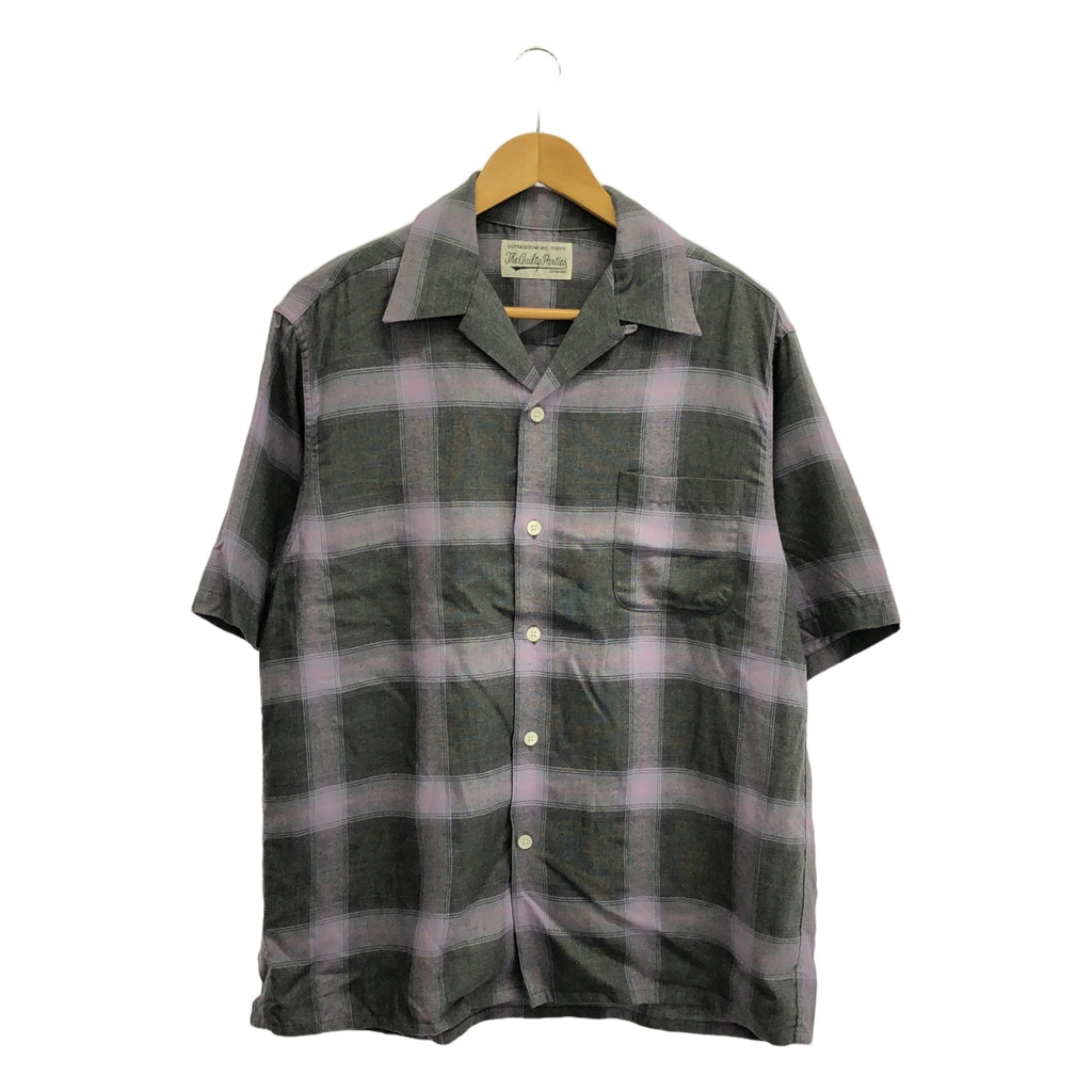 WACKO MARIA / ワコマリア | 2022SS | OMBRE CHECK OPEN COLLAR SHIRTS S/S TYPE-2 オンブレチェック レーヨン シャツ | M | マルチカラー | メンズ