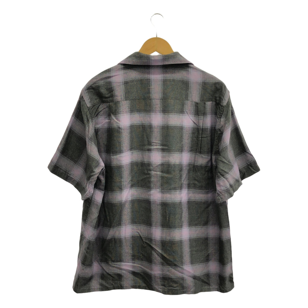 WACKO MARIA / ワコマリア | 2022SS | OMBRE CHECK OPEN COLLAR SHIRTS S/S TYPE-2 オンブレチェック レーヨン シャツ | M | マルチカラー | メンズ