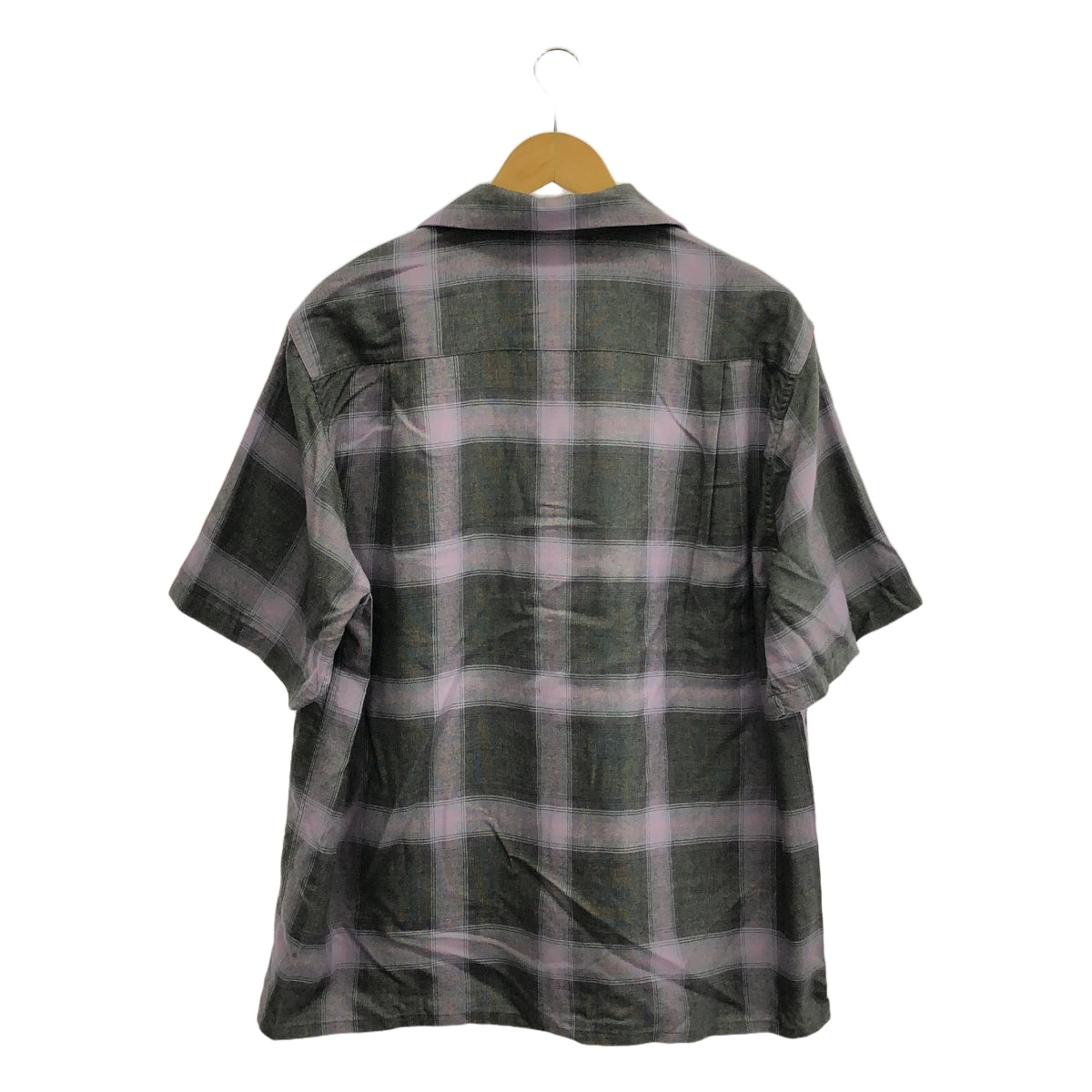 WACKO MARIA / ワコマリア | 2022SS | OMBRE CHECK OPEN COLLAR SHIRTS S/S TYPE-2 オンブレチェック レーヨン シャツ | M | マルチカラー | メンズ