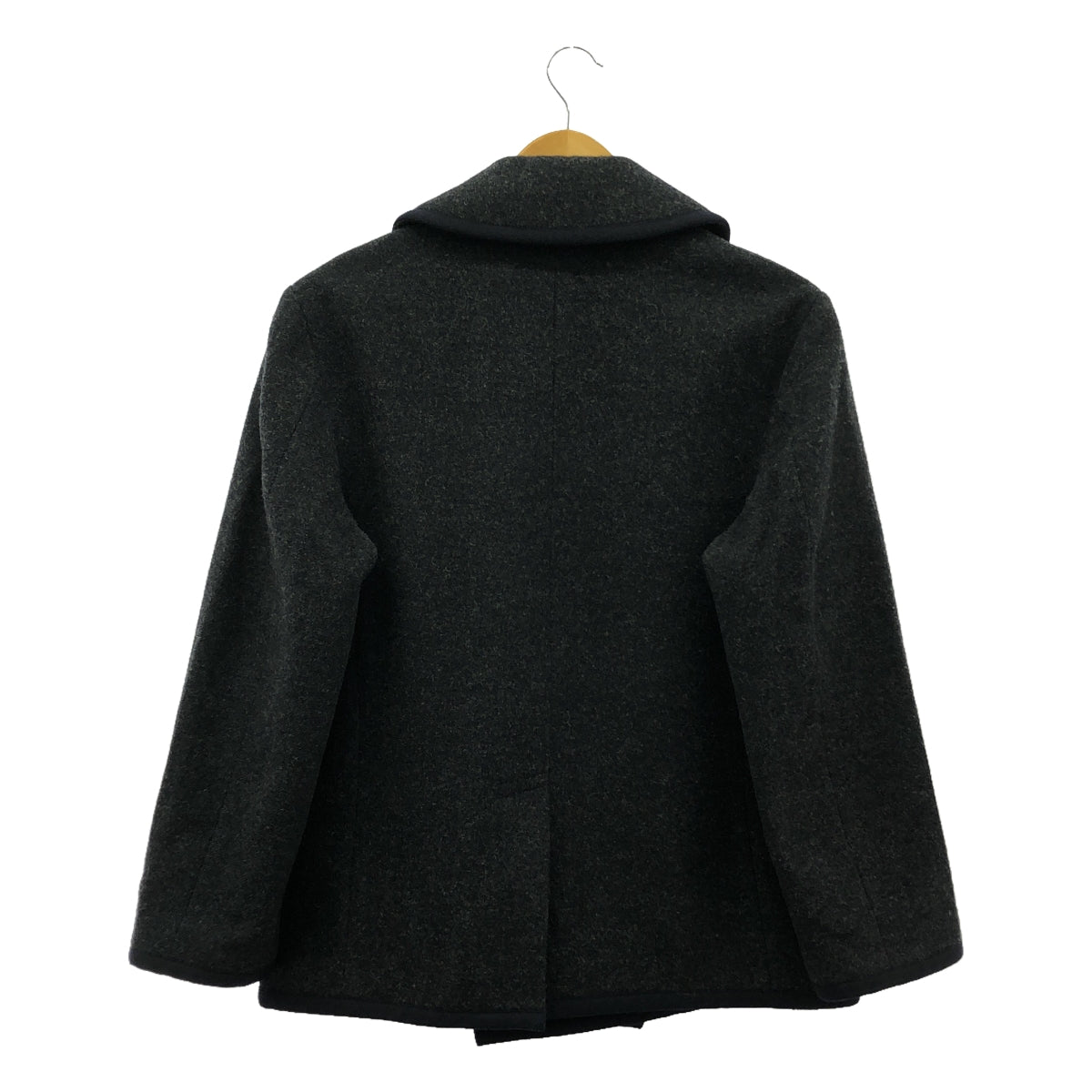 針織 COMME des GARCONS |公元2000 |羊毛領雙排扣外套/全襯裡 | M |灰色 |女性的