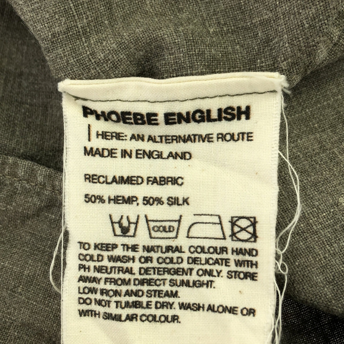 PHOEBE ENGLISH / フィービー イングリッシュ | 2022SS | BOXY SHIRT ヘンプ シルク オープンカラーシャツ | L | レディース