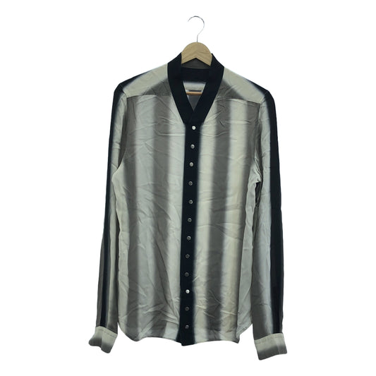 Rick Owens / リックオウエンス | 2021SS | Snap Coller Faun Shirt シアーシャツ | 48 | ブラック/グレー | メンズ