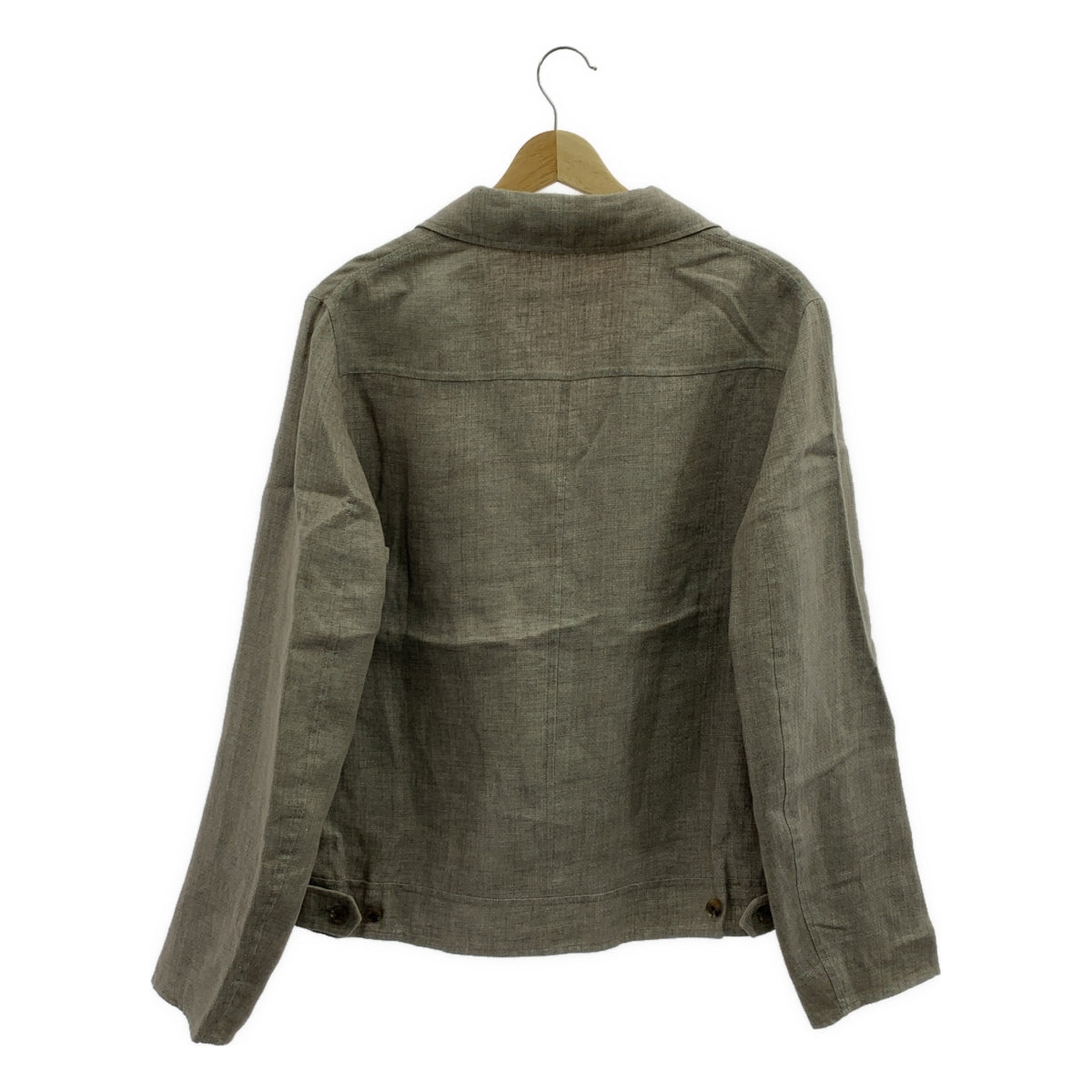 J6090 新品 カルーゾ 24SS リネンゼロジャケット ベージュ 48 J6090 新品 カルーゾ 24SS リネンゼロジャケット ベージュ 48