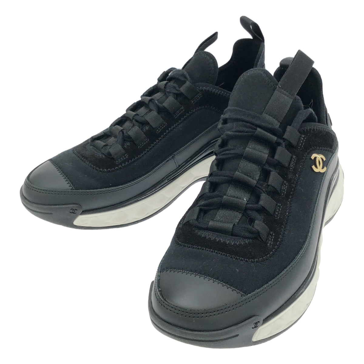 CHANEL / シャネル | TOP TRAINER / G35617ココマーク ロゴ スニーカー | 37 | レディース