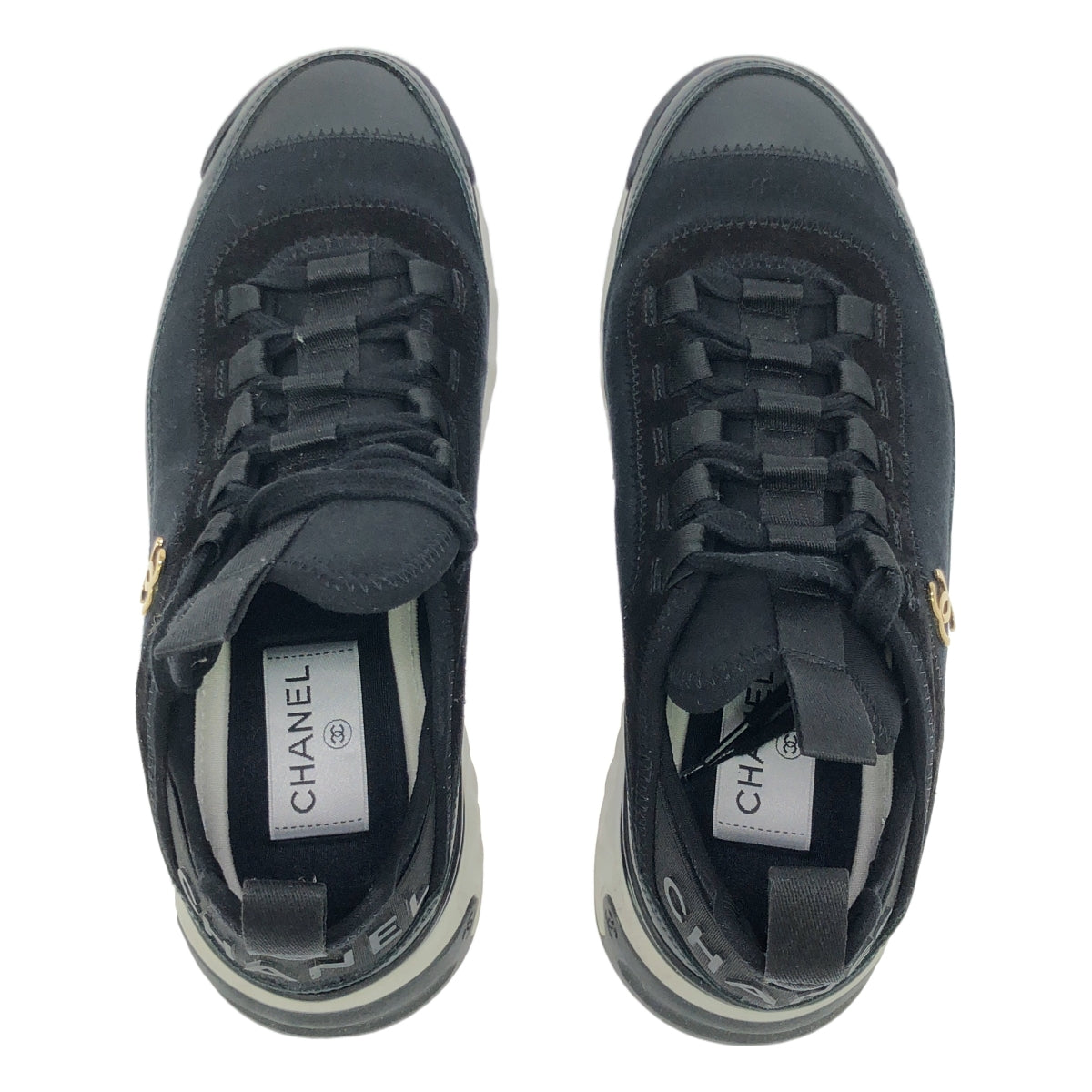 CHANEL / シャネル | TOP TRAINER / G35617ココマーク ロゴ スニーカー | 37 | レディース