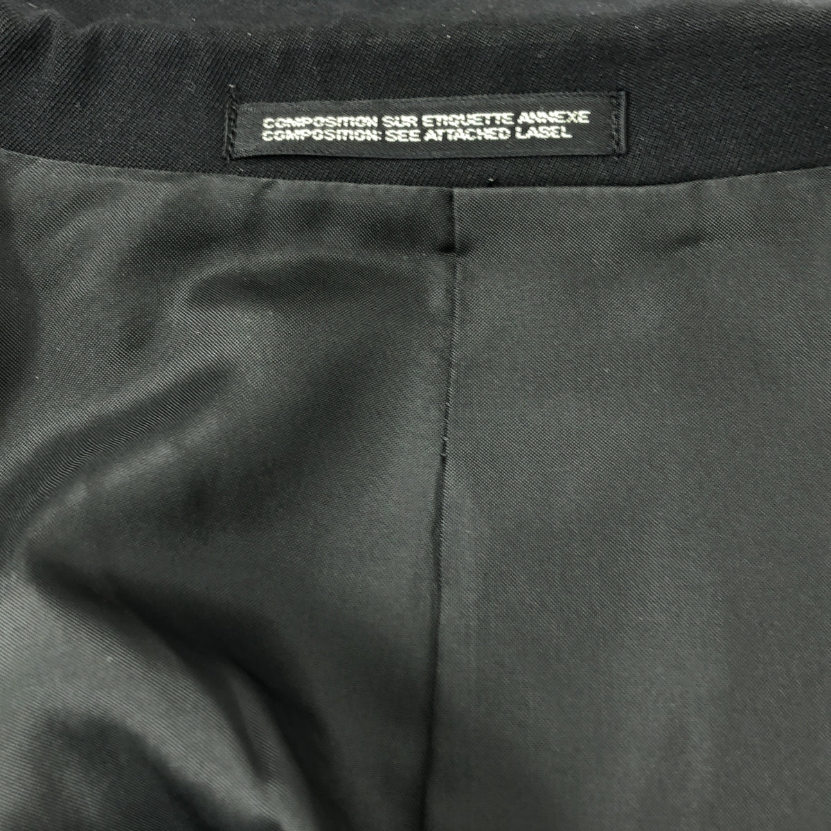 YOHJI YAMAMOTO POUR HOMME / ヨウジヤマモトプールオム | 2000AW | ウールギャバ 3Bテーラードジャケット | 3 | ブラック | メンズ